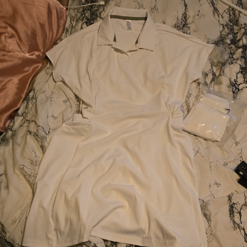 Adidas White Polo Dress